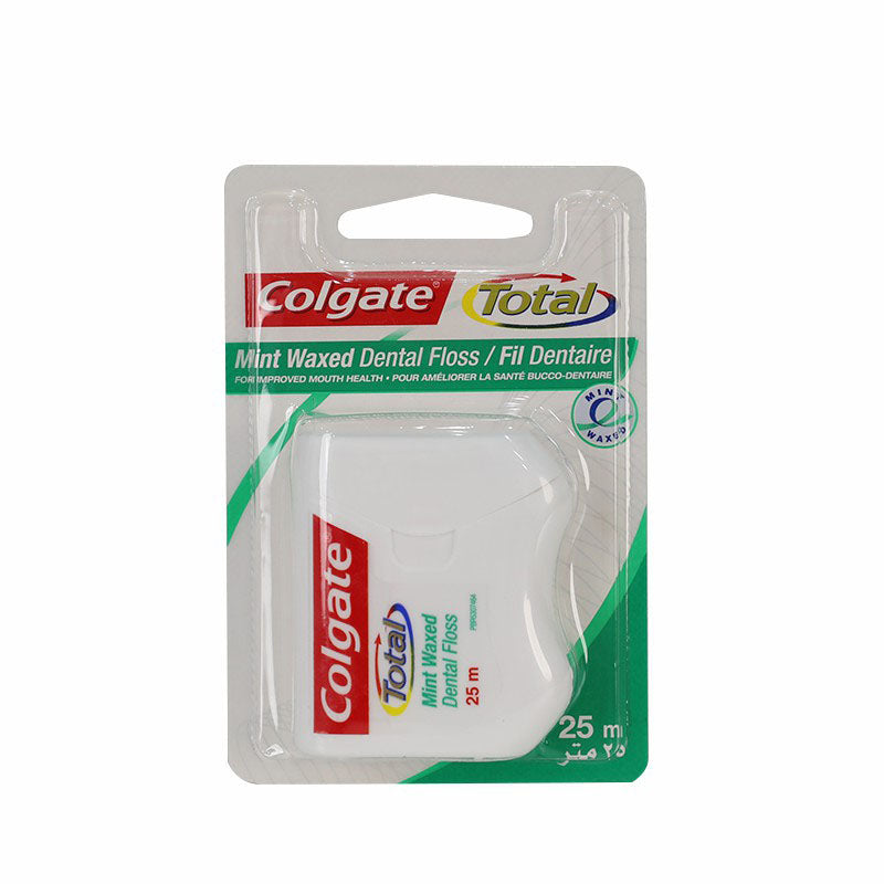 Fil dentaire Colgate Total ciré à la menthe