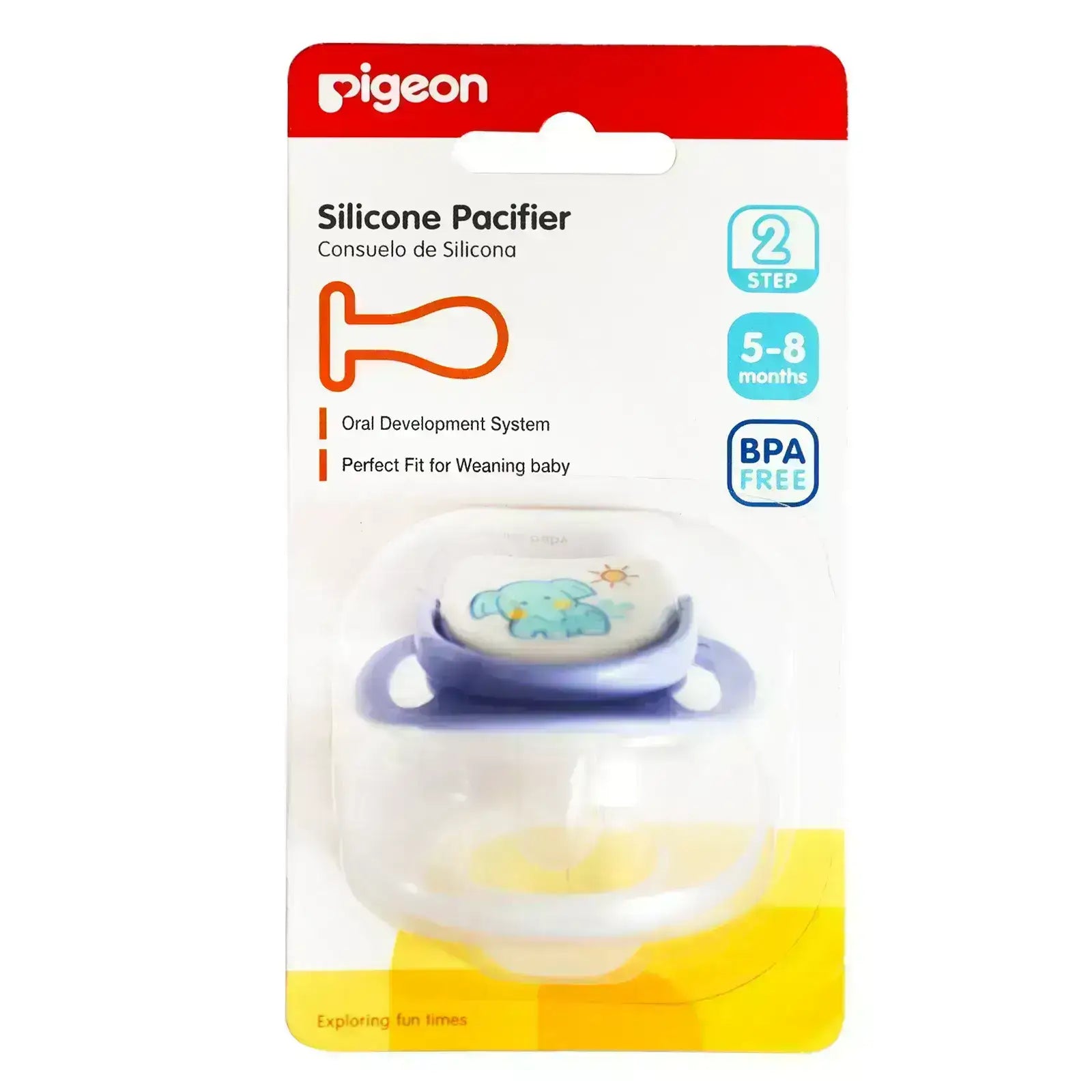 Pigeon Silicone Pacifier Step PIGEON SILICONE PACIFIER STEP 5M UP