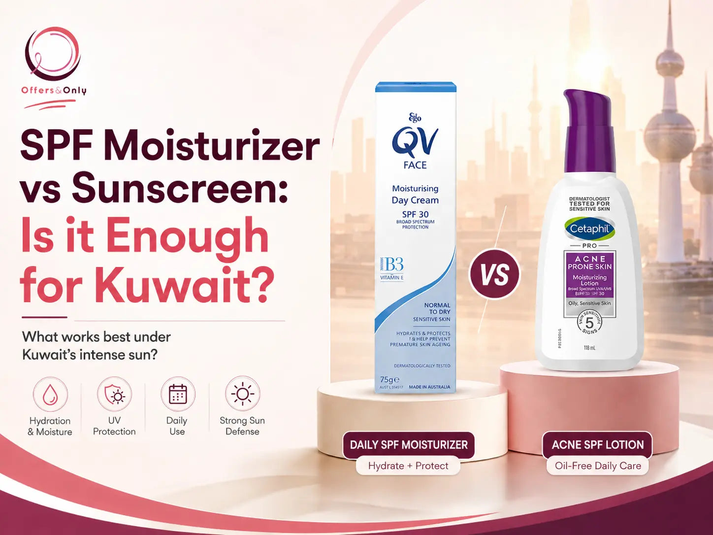 SPF Moisturizer vs Sunscreen: Is it Enough for Kuwait?
