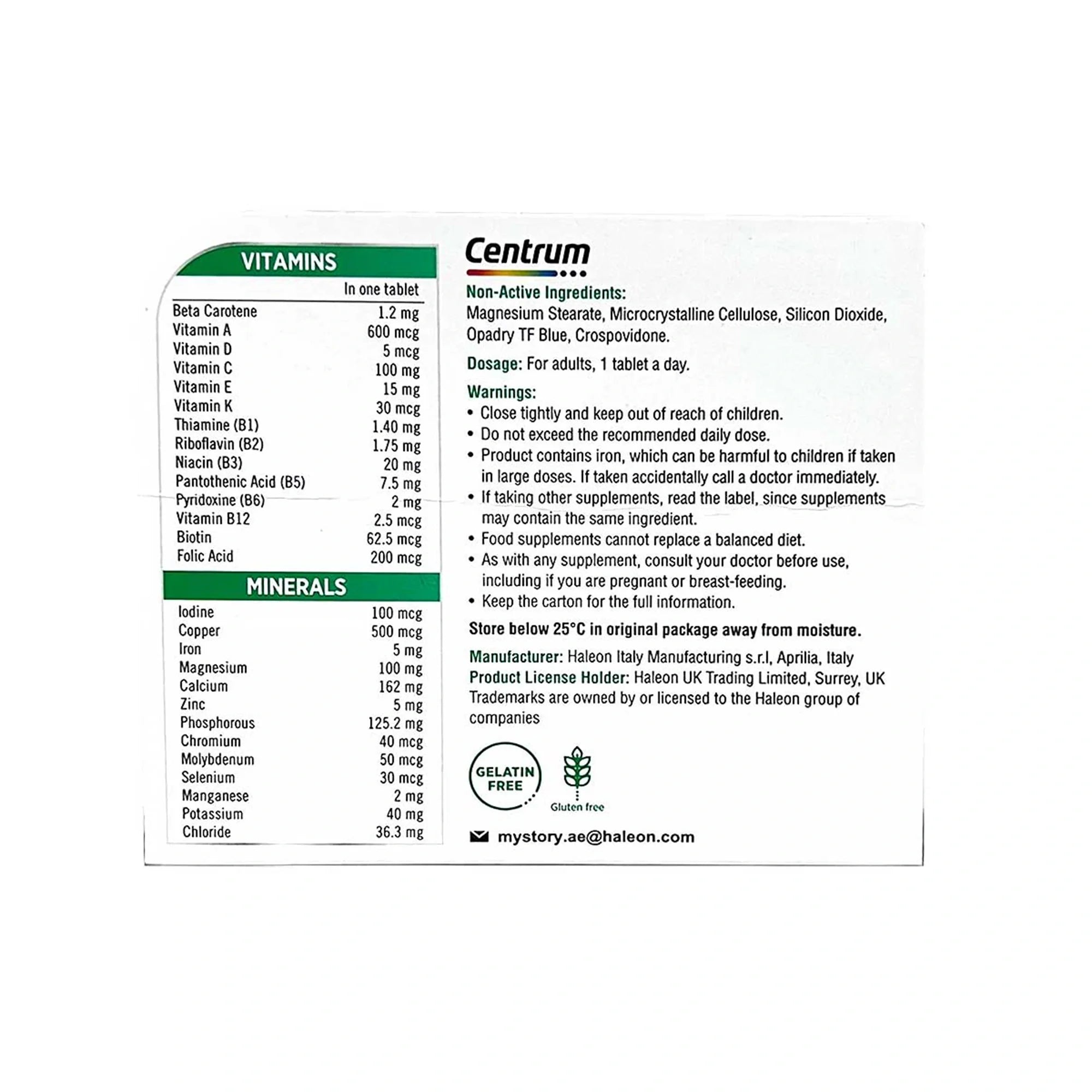 Centrum Adult Tablets