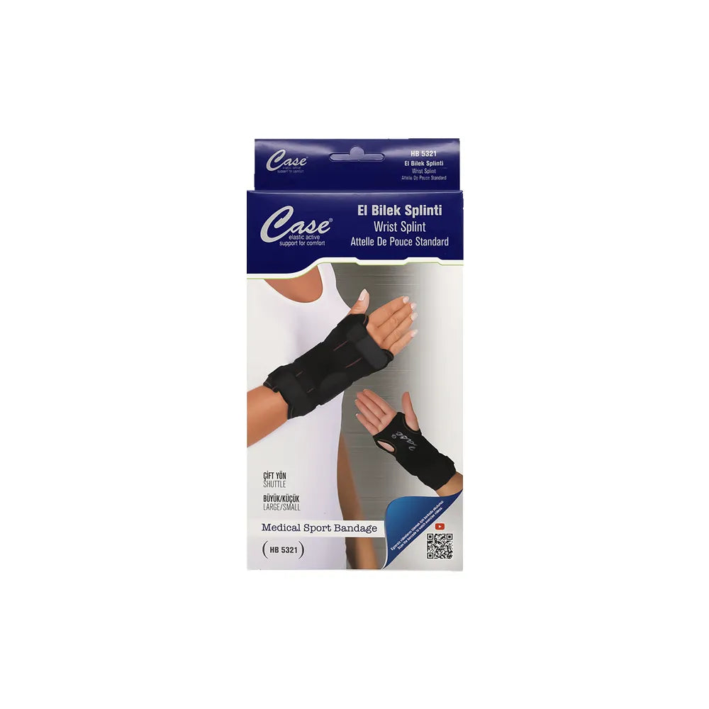 Case Wrist Splint Black HB 5321-2 L-XXL