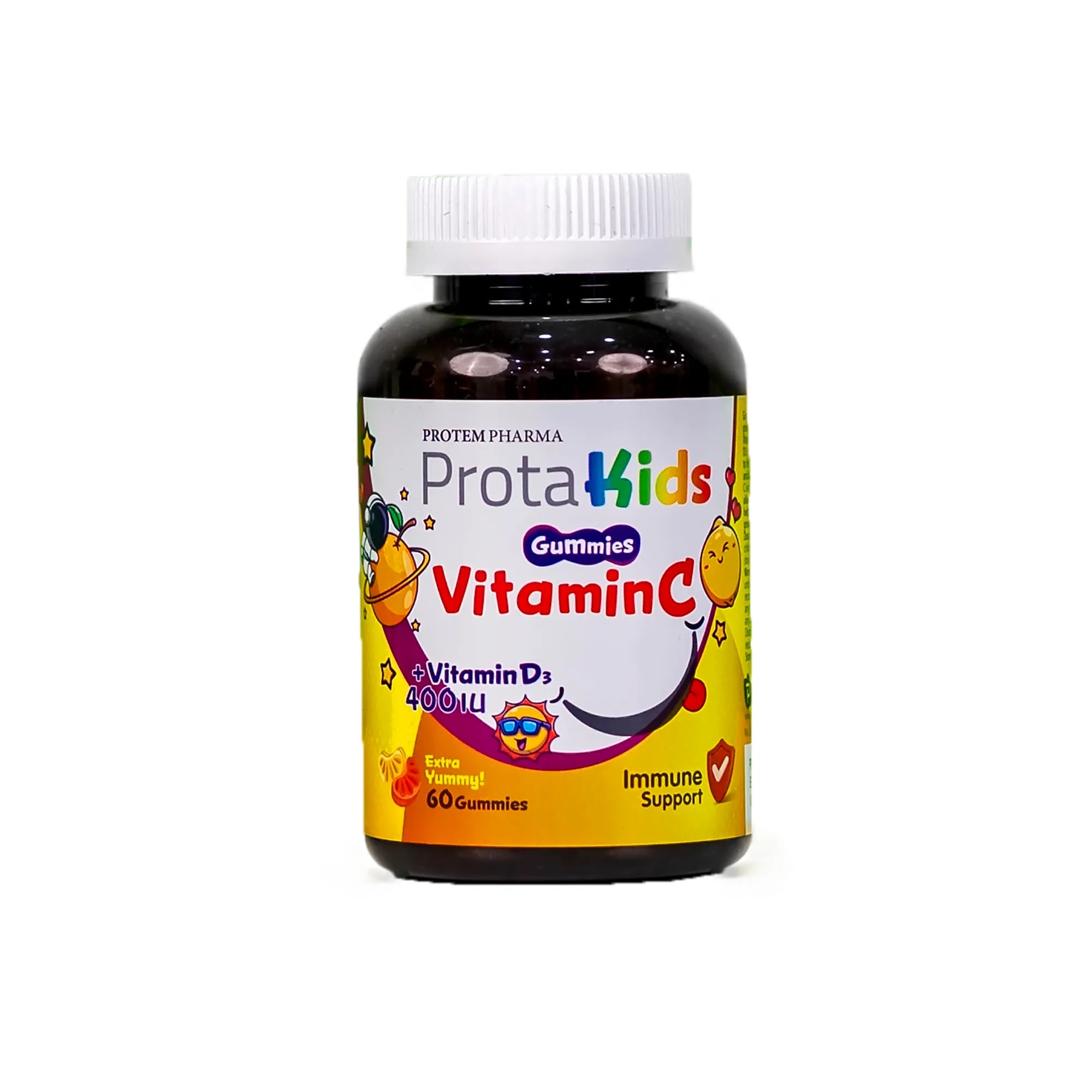 Protem Pharma Prota Kids Vitamin C +Vit D3 400iu 60 Gummies
