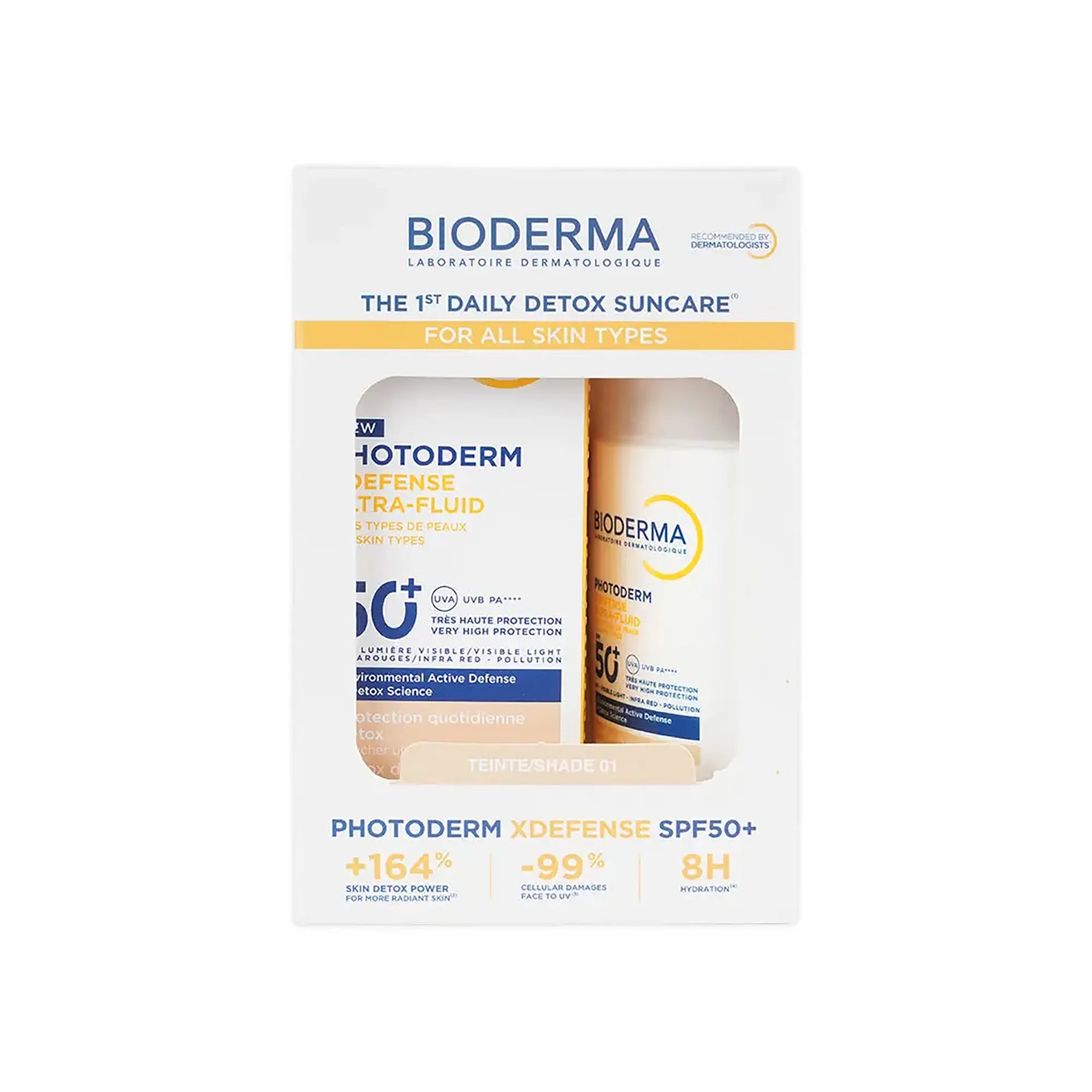 Bioderma Photoderm Xdefense Ultrafluid Spf50+ Tinted Shade 01 40Ml Offer 1+1 Free