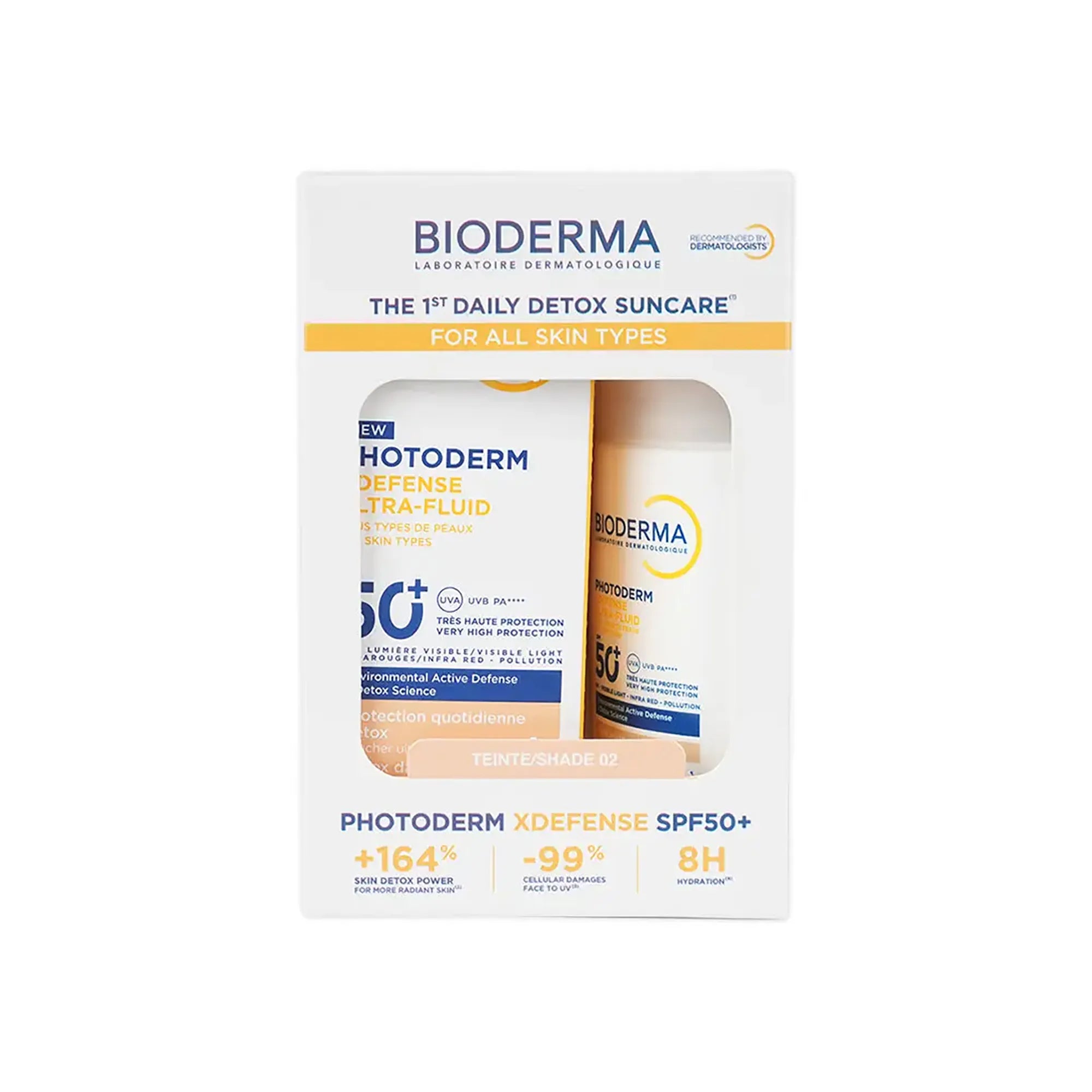 Bioderma Photoderm Xdefense Ultrafluid Spf50+ Tinted Shade 02 40Ml Offer 1+1 Free
