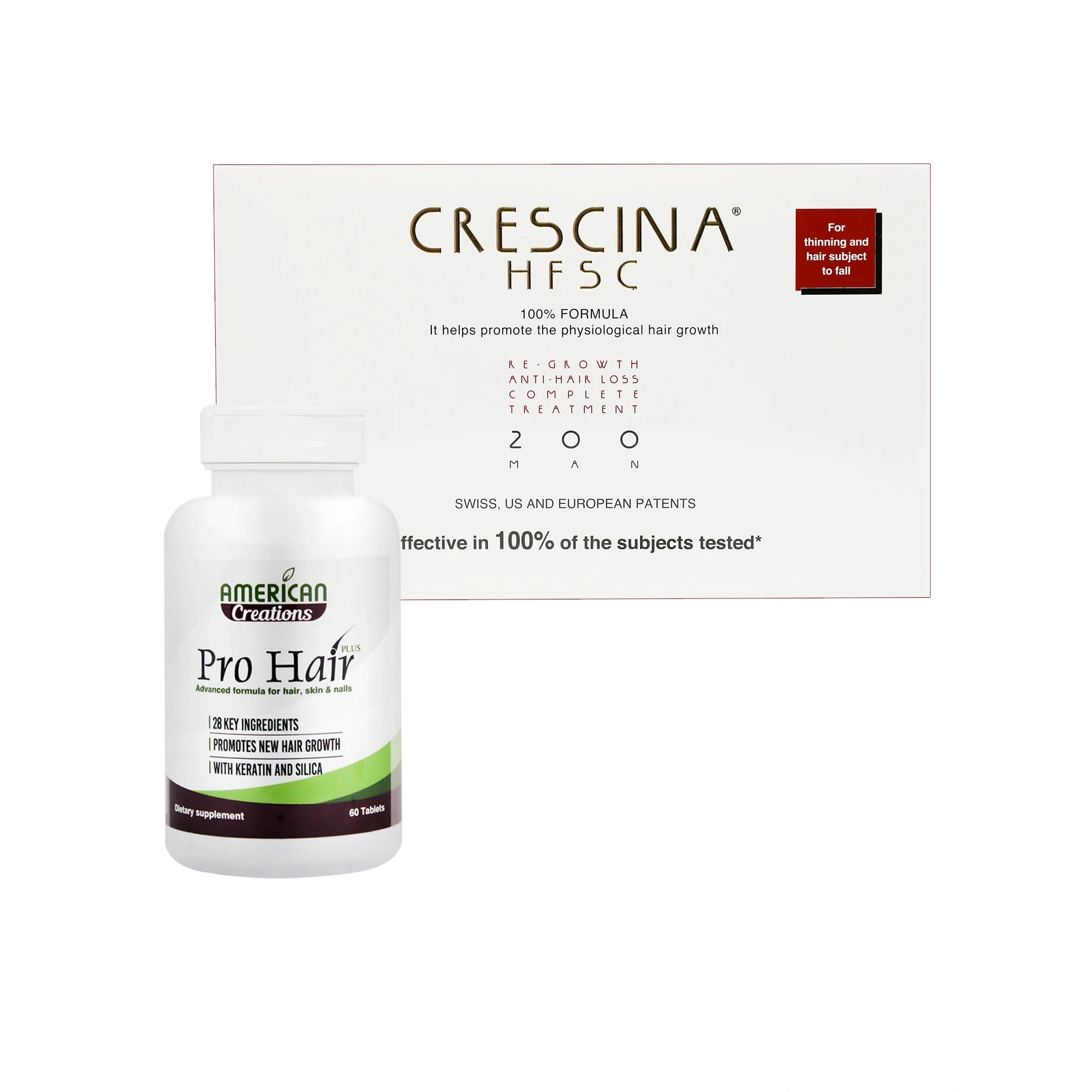 Pro-Hair & Crescina Hair Loss and Regrowth Treatment Set – 200 HFSC