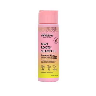 Delhiciousrich Roots Strengthen & Moisturise Shampoo - Amla & Rosemary (250Ml)