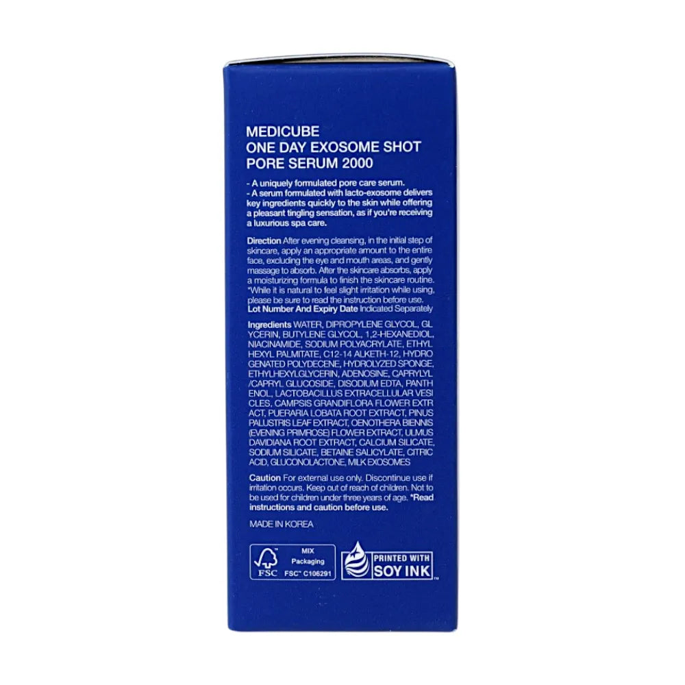 Medicube One Day Exosome Shot Pore Serum 2000 30Ml
