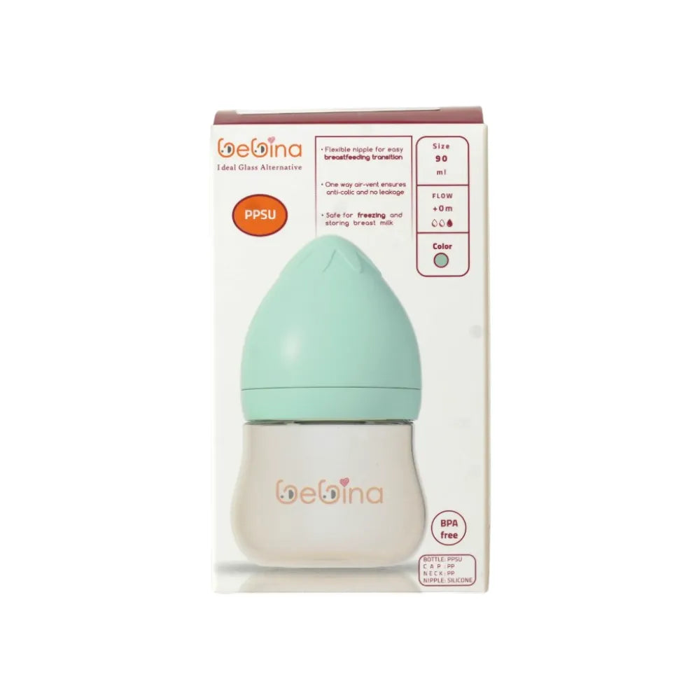 Bebina Baby Bottle - Light Green - 90 Ml