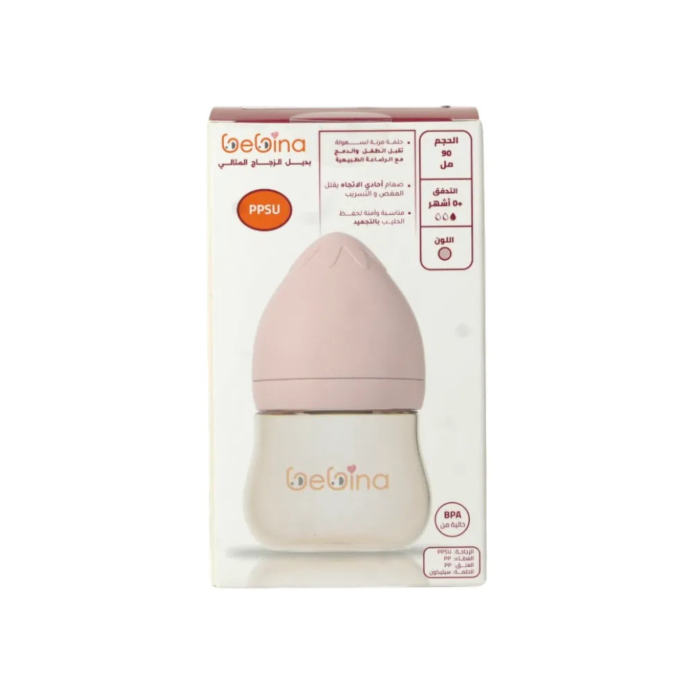 Bebina Baby Bottle - Light Pink - 90 Ml
