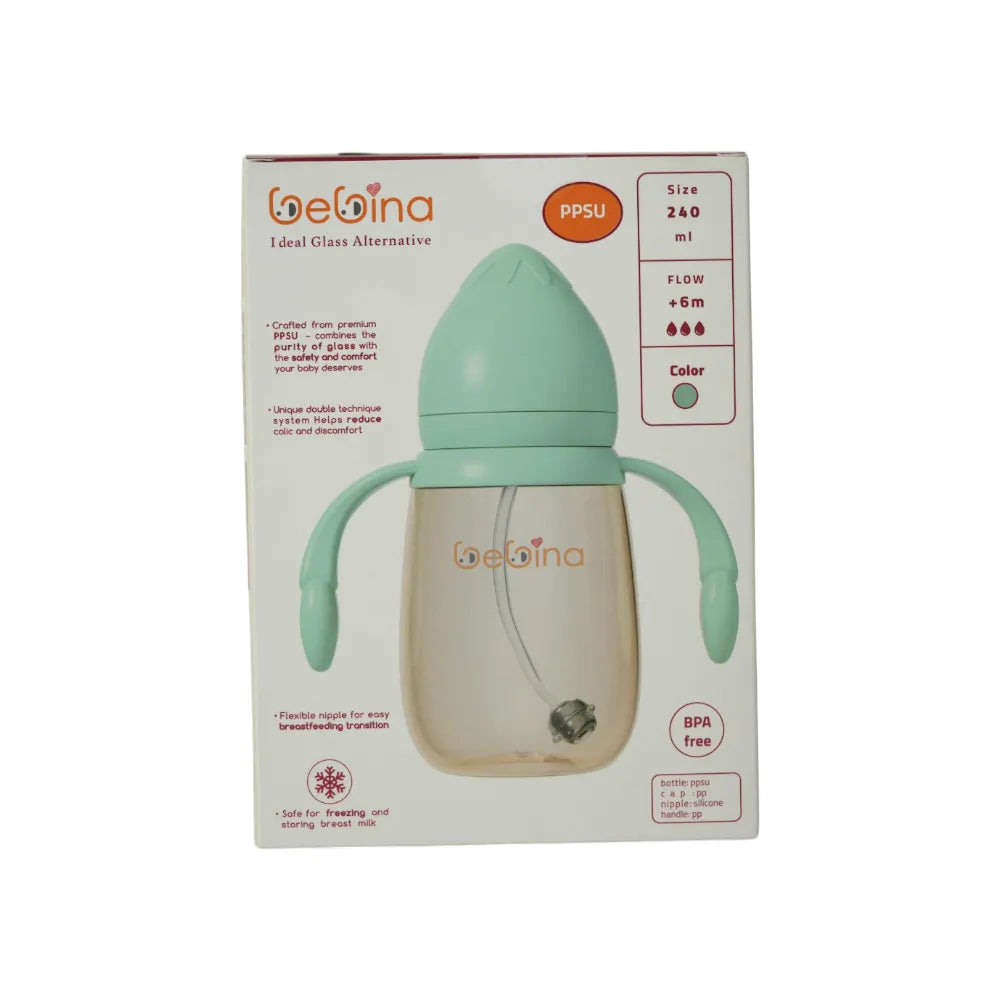 Bebina Baby Bottle - Light Green - 240 Ml