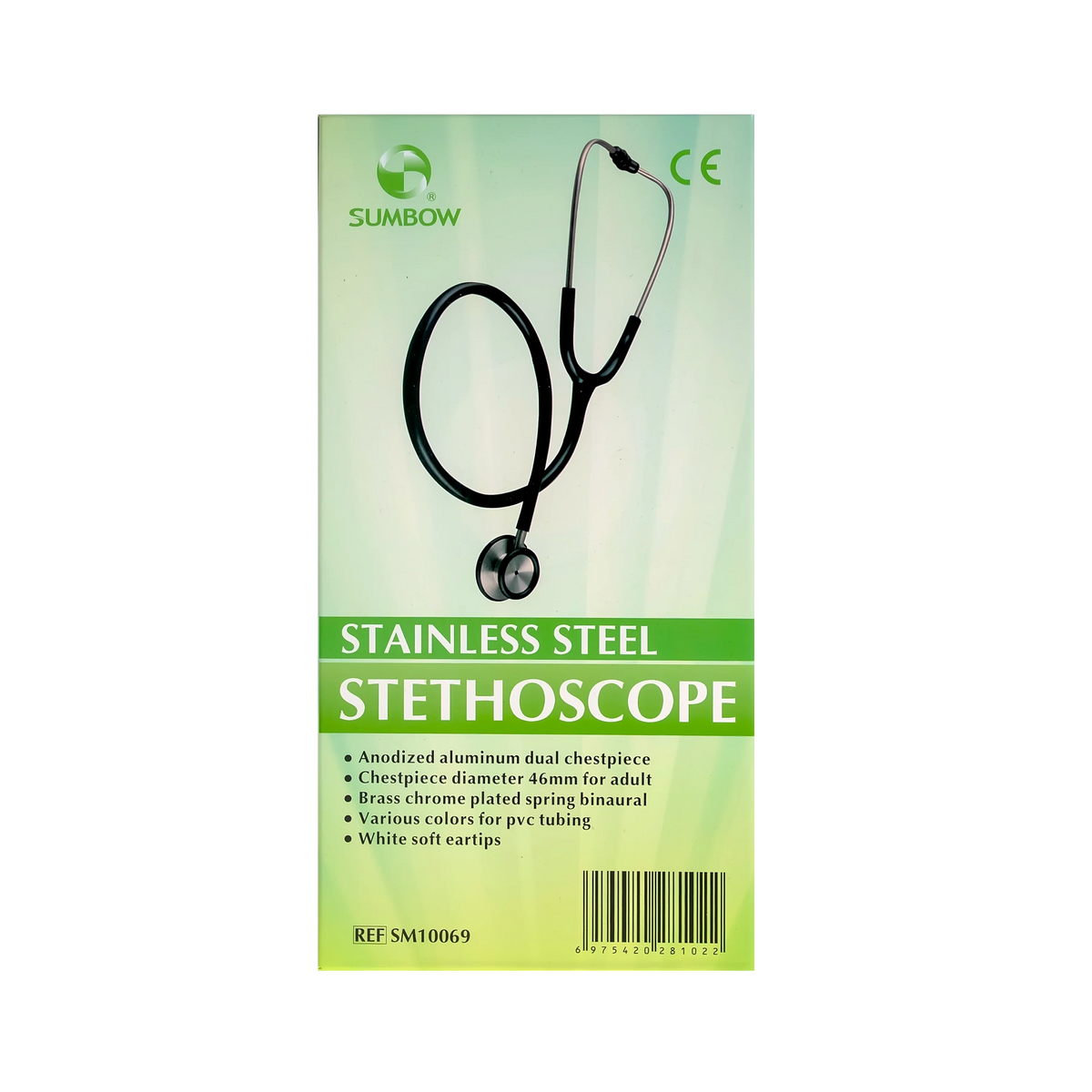 Sumbow Stethoscope Stainless Steel Dual Head