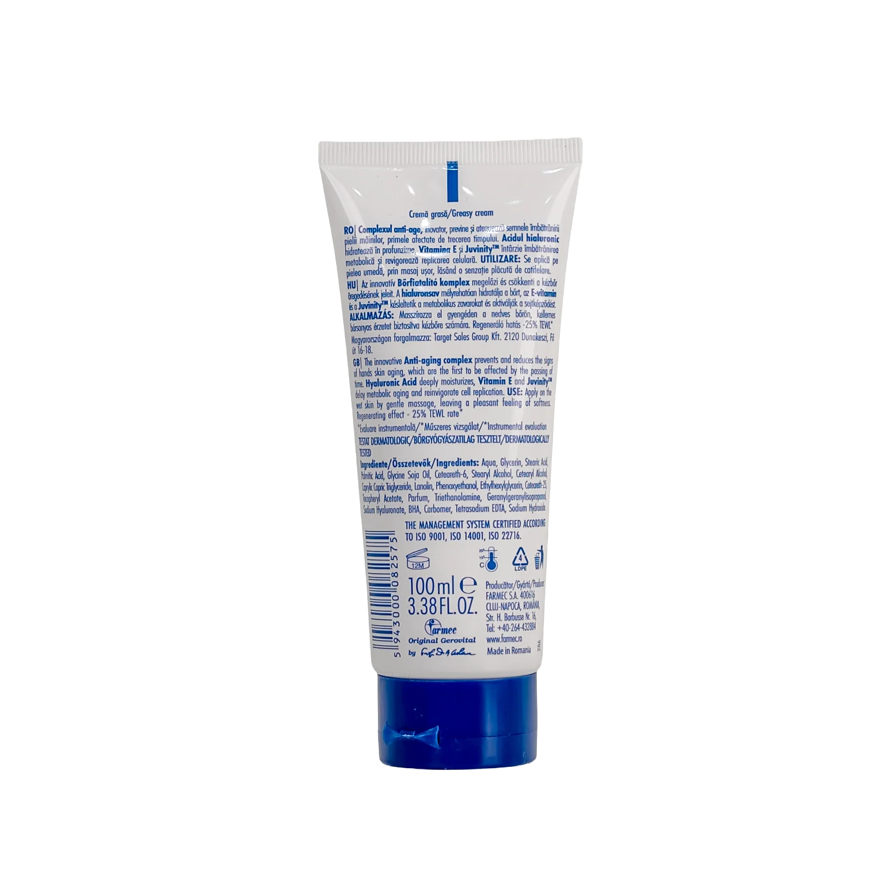 Gerovital Classic Regenerating Hand Cream 100Ml