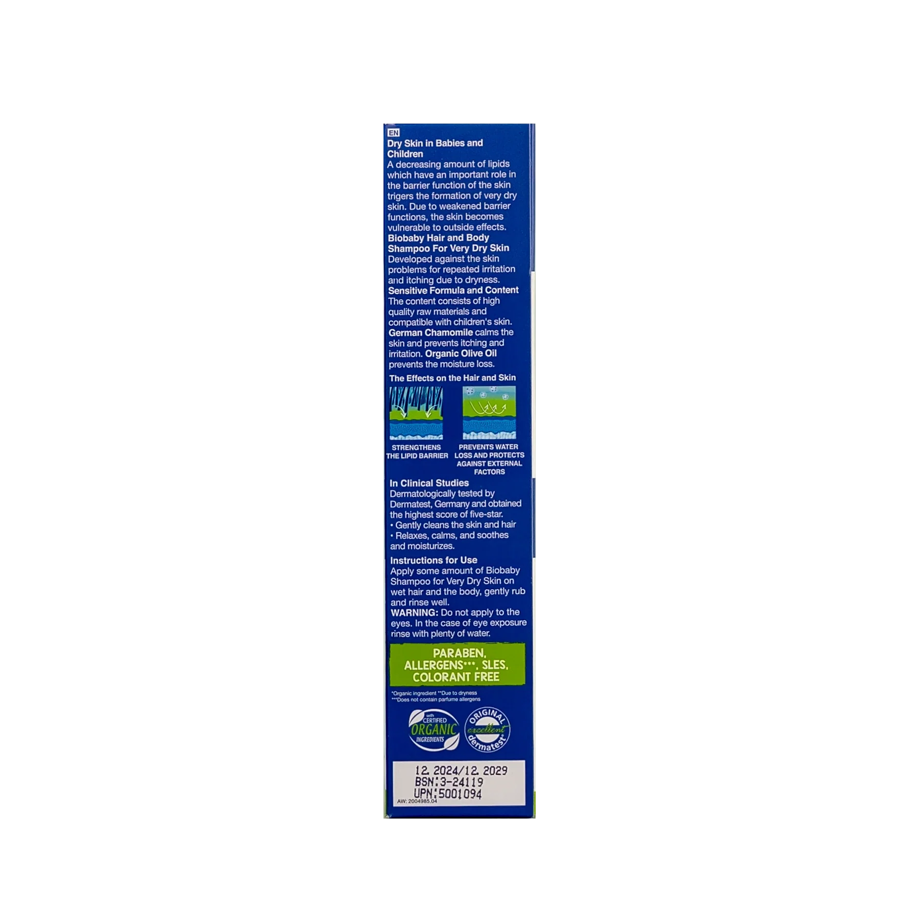 Biobaby Atocare Hair & Body Shampoo For Very Dry Skin 300Ml