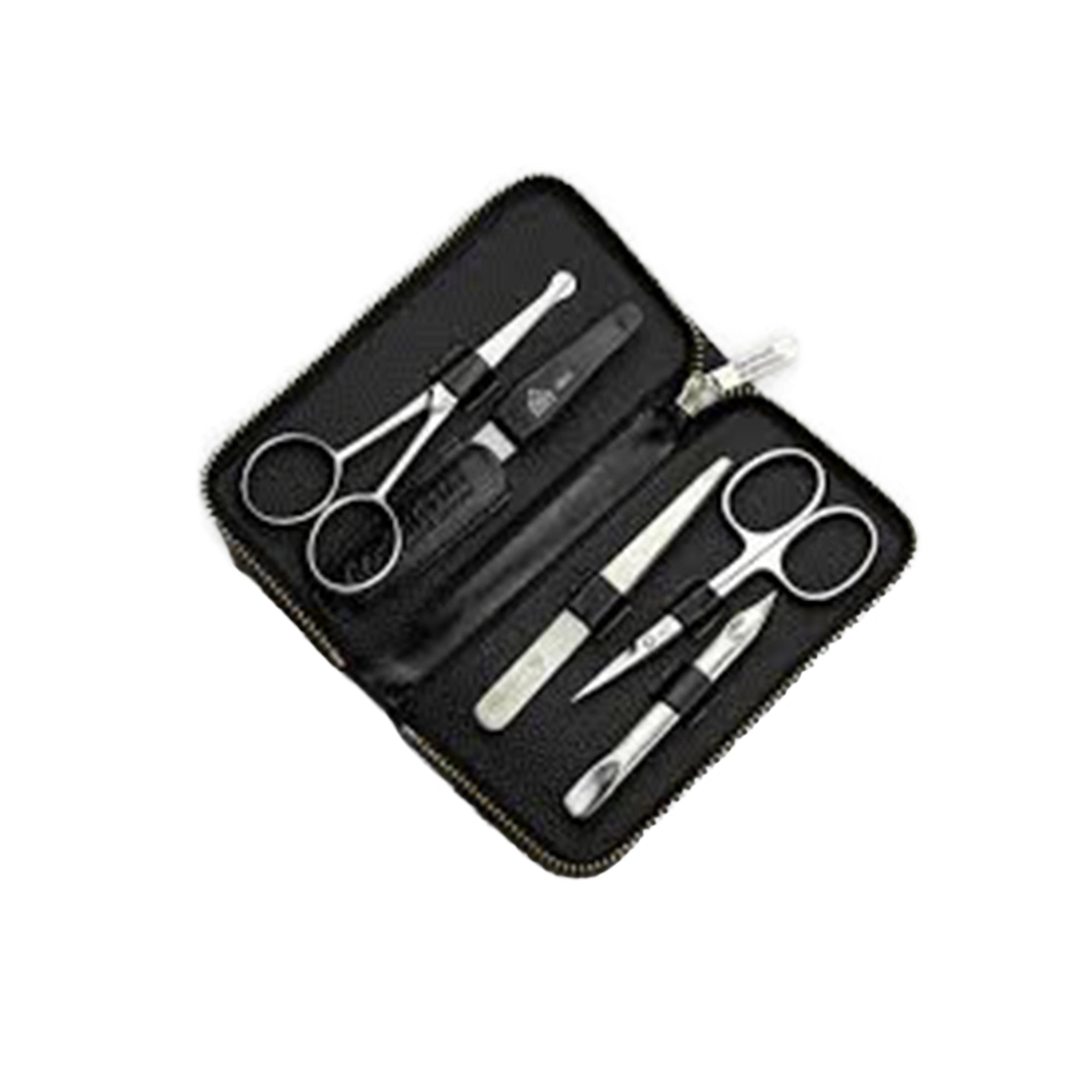 Erbe Solingen-Manicure Case5Pc Black Leather # 99268