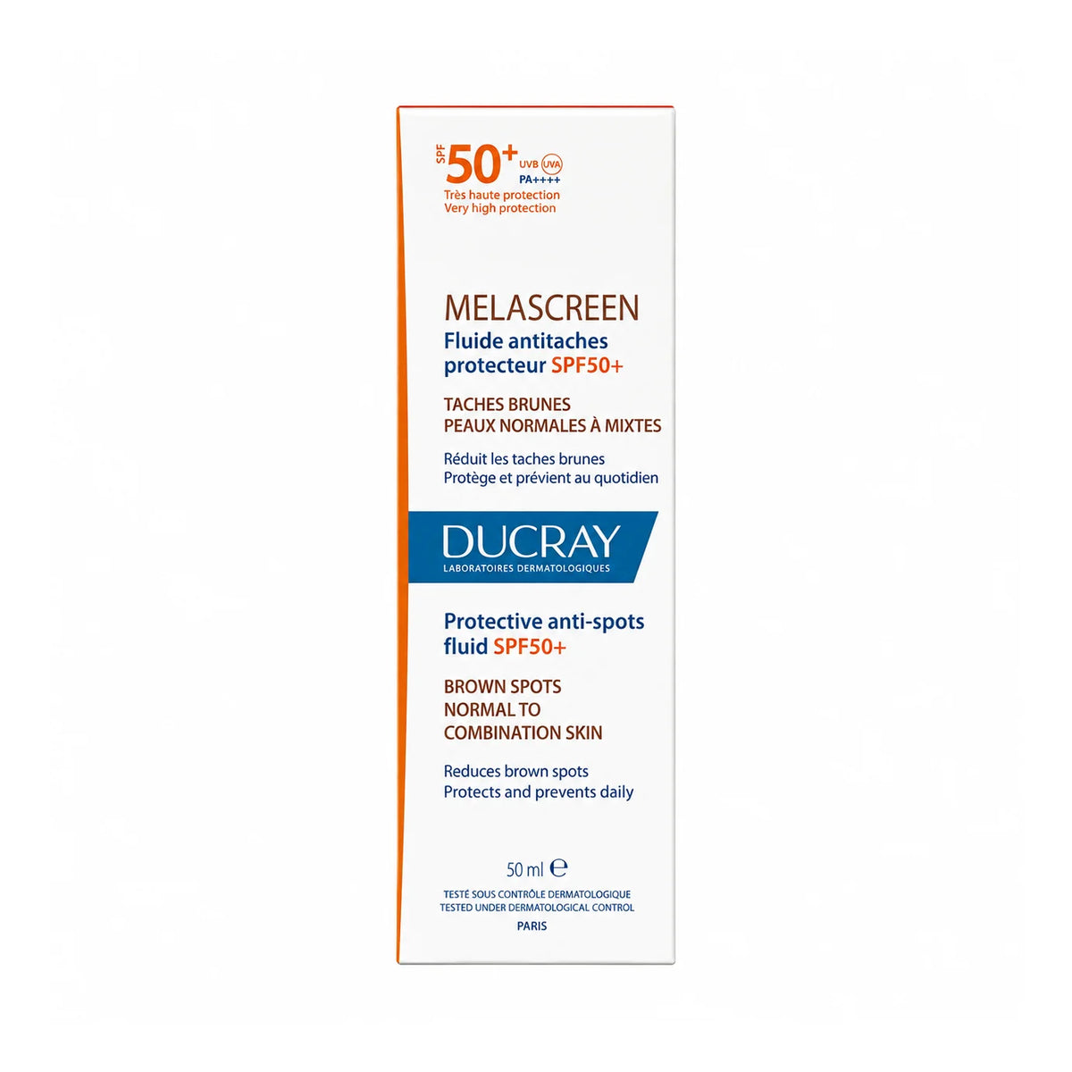 Ducray Melascreen SPF50+ 50ml + Avene Fluid SPF50+ 50ml Free