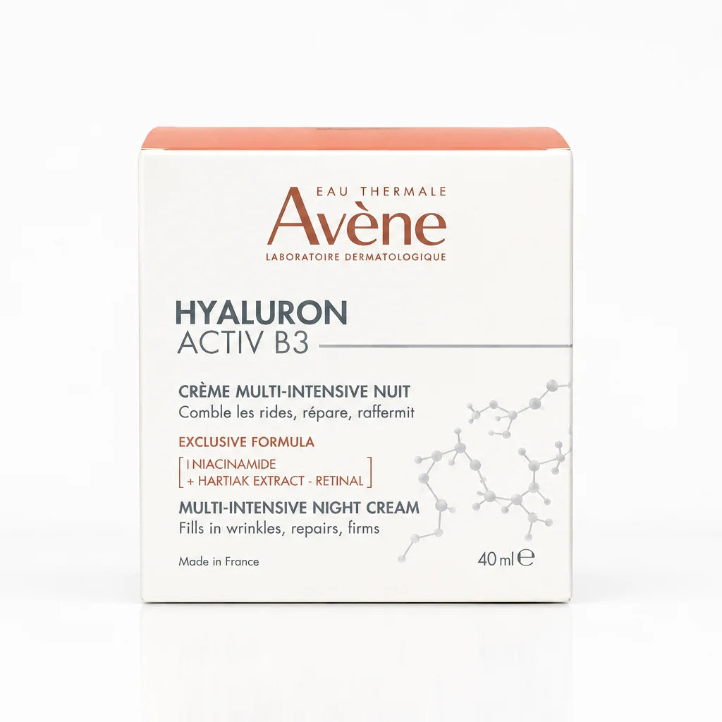 Avene Hyaluron ActiveB3 Cream 40ml + Avene Fragrance Free Cream SPF 50ml Free + Avene Milk Cleanser 200ml Free