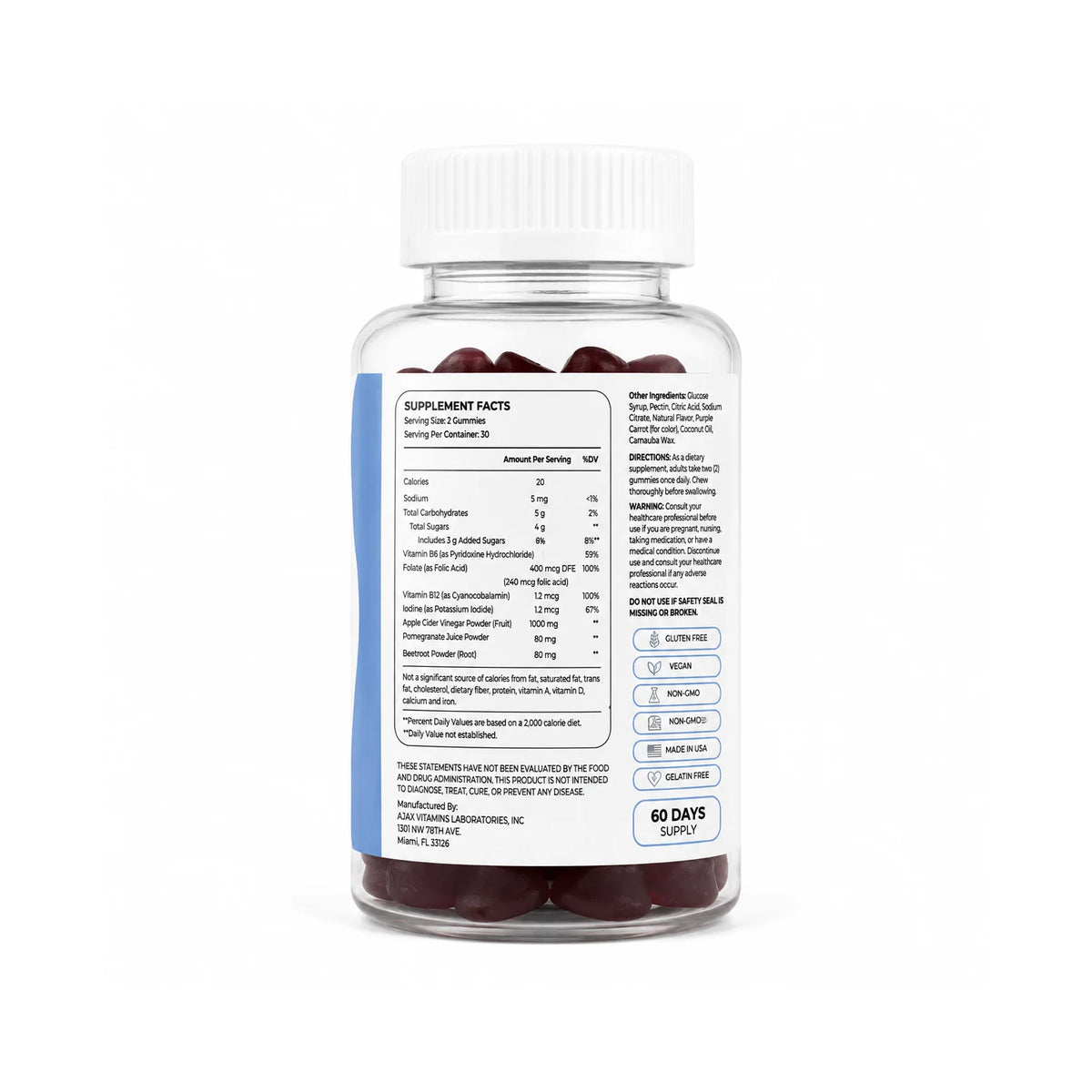 Dose Of Weight-loss Apple Cider Vinegar 60 Gummies