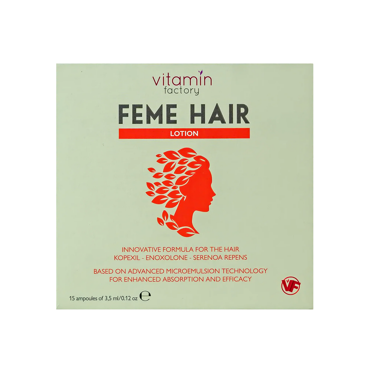 Vitamin Factory Feme Hair Lotion 15 Ampoules
