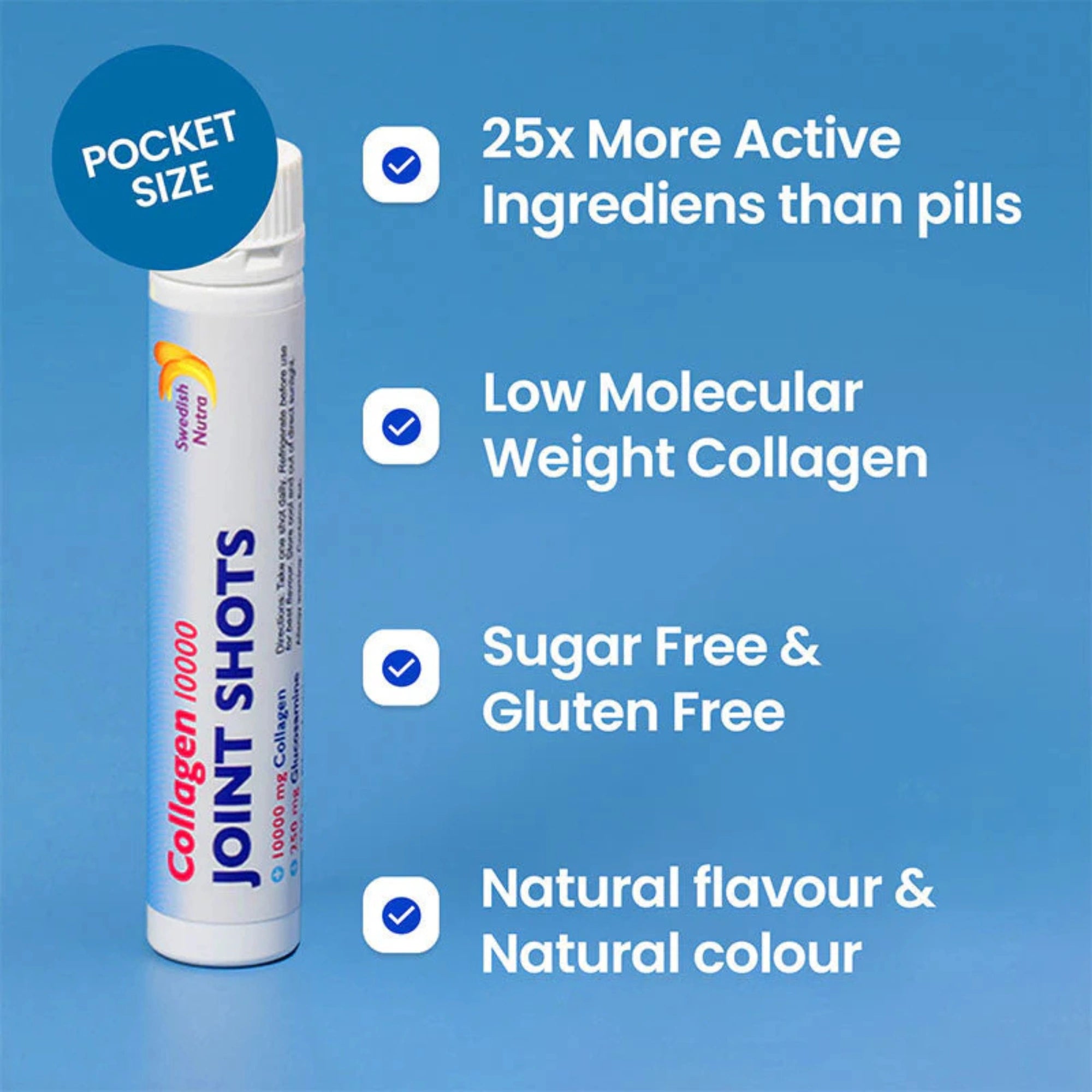 Swedish Nutra Collagen 10000 Joint  Shots- 25 ml