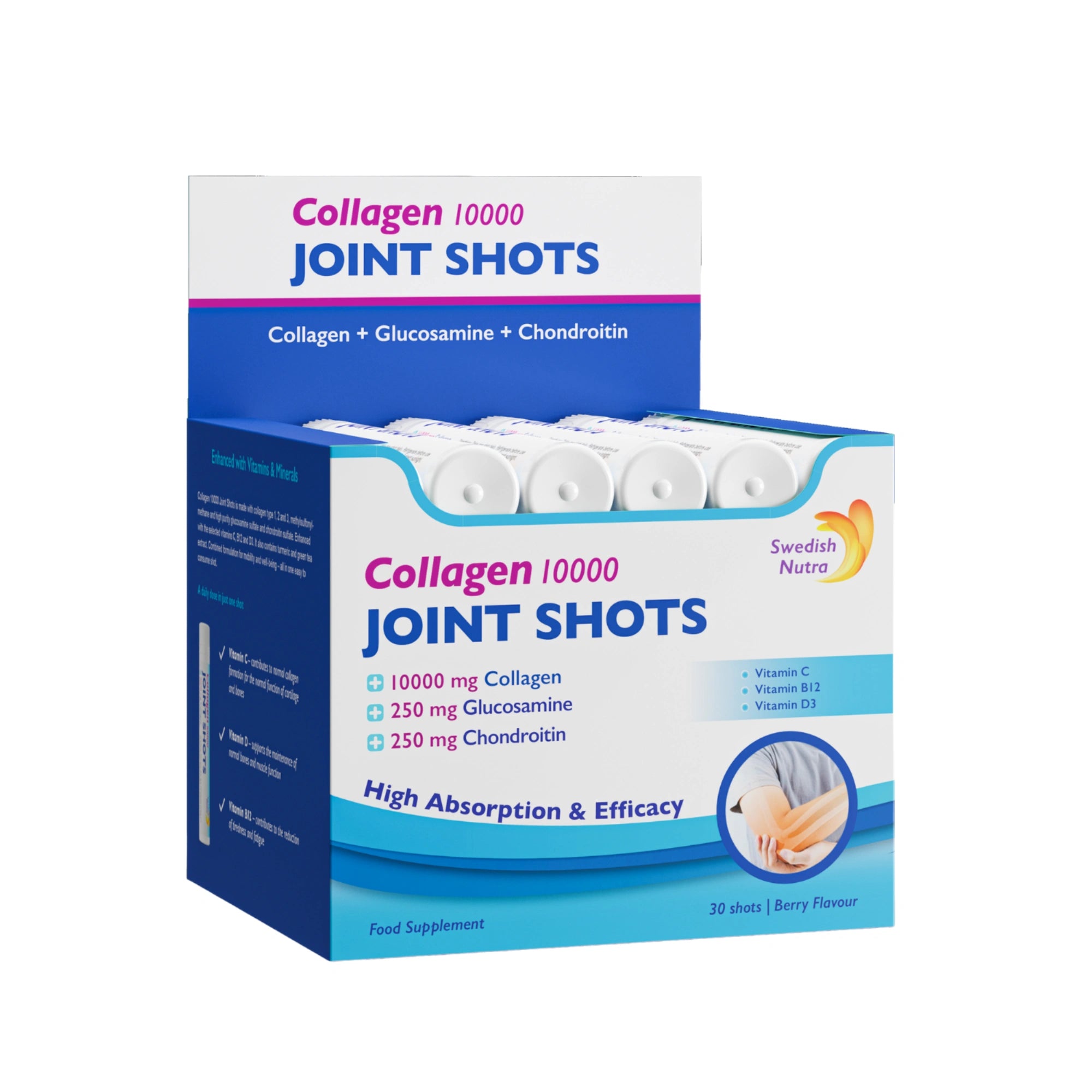 Swedish Nutra Collagen 10000 Joint  Shots- 25 ml