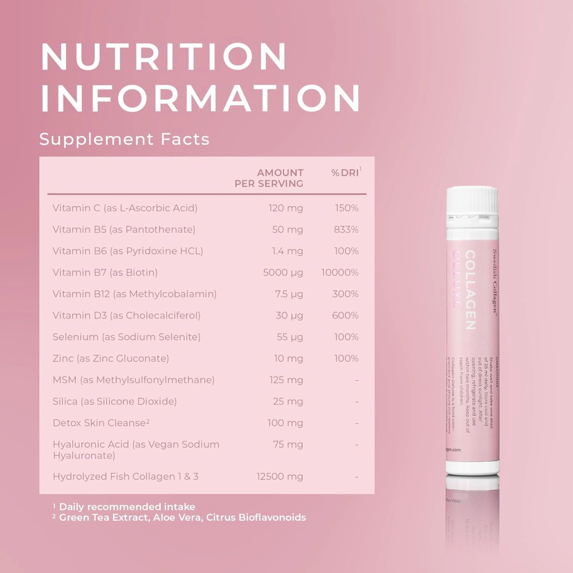 Swedish Collagen Deluxe Shots- 25 ml
