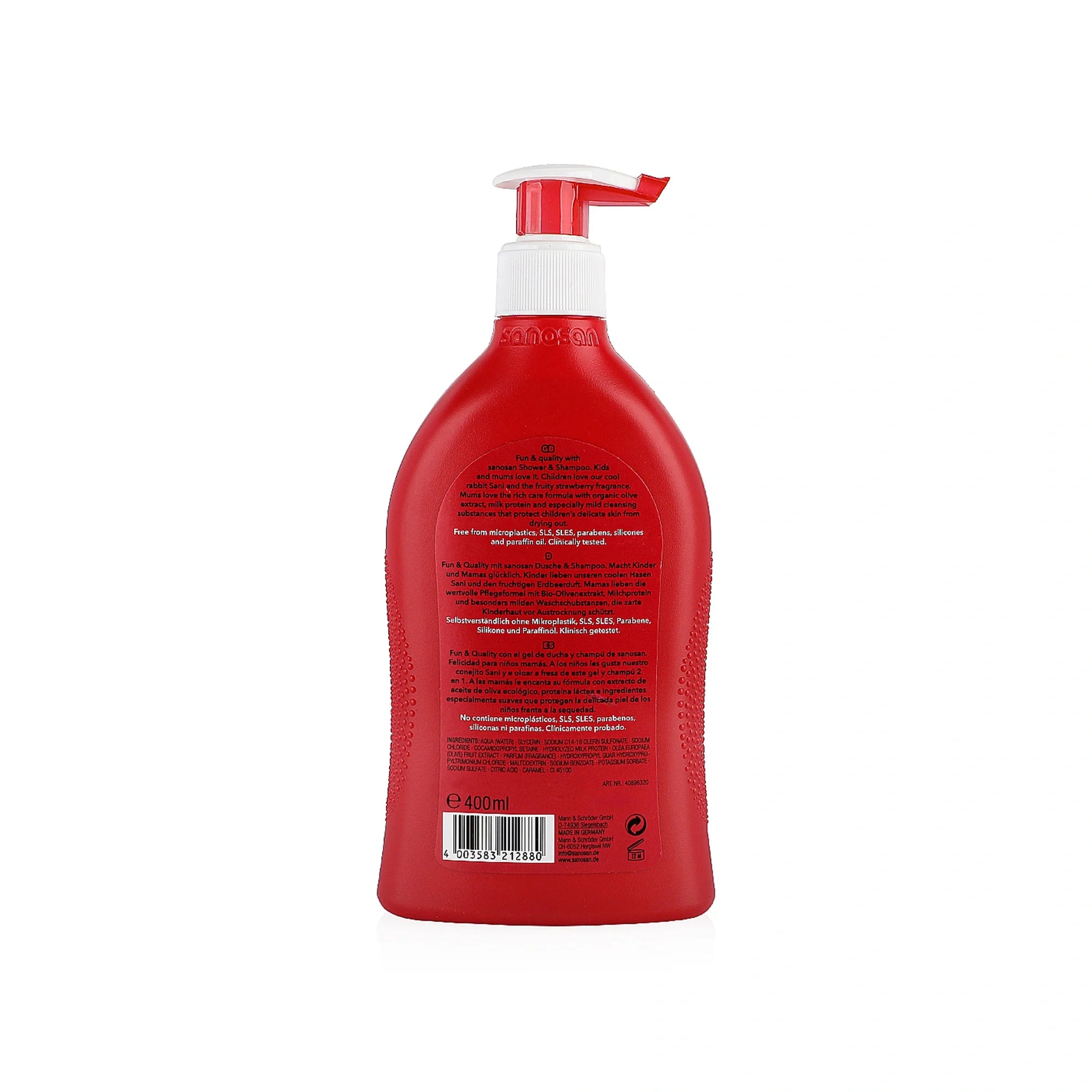 Sanosan Kids Shower & Shampoo Strawberry 400Ml