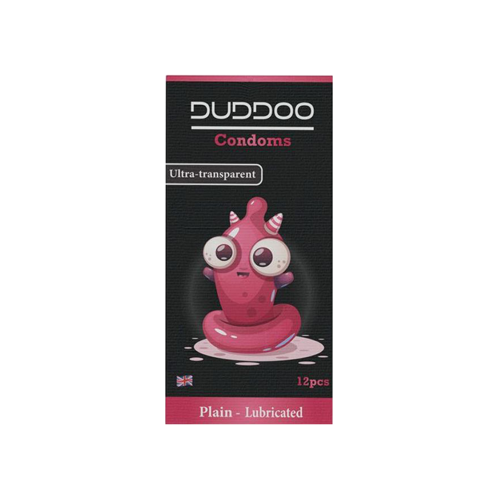 Duddoo Lubricated Plain Condoms 12 Pcs