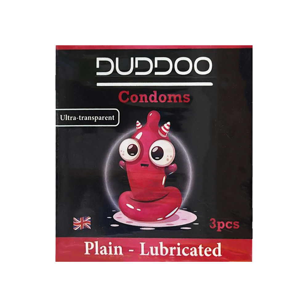 Duddoo Lubricated Plain Condoms 3 Pcs