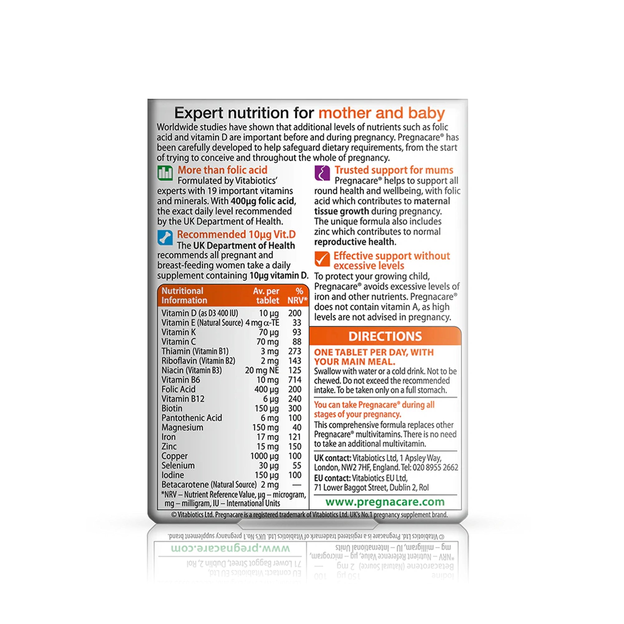 Pregnacare Original 30 Tablets