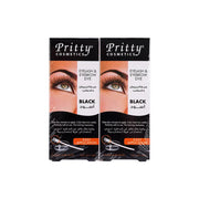 Pritty Eyelash & Eyebrow Dye Kit Black
