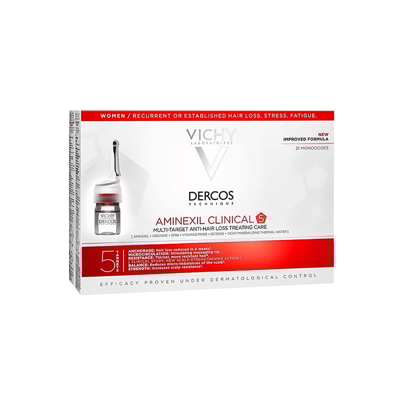 Vichy Dercos Aminexil Anti-Hair Loss Women Ampoules 21*6 mL 81273