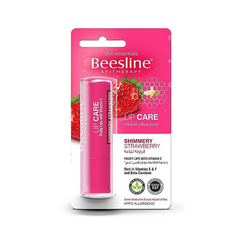 Beesline Lip Care Shimmery Strawberry 4Gm