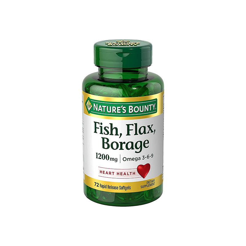 Natures Bounty Omega 3-6-9 Fish Flax Borage Softgels 72'S 210151