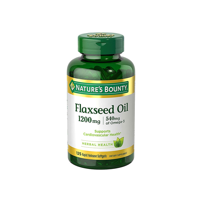 Natures Bounty Flaxseed Oil 1200 mg Softgels 125'S