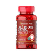 Puritan's Pride All in One Omega with Vit D3 Softgels 60'S