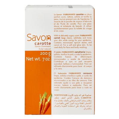 Fair & White Carrot Soap 200g F.W1GAH-325