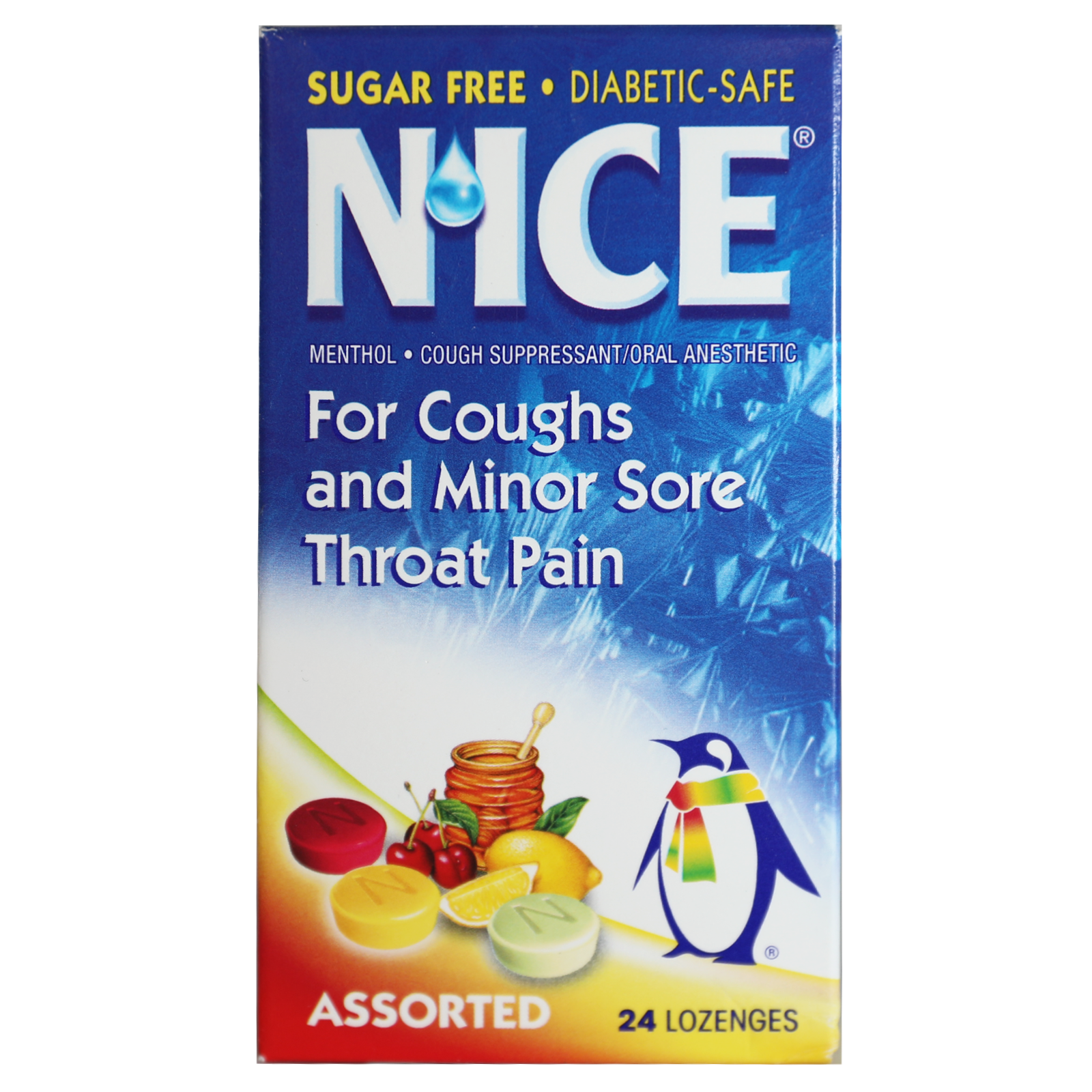 نايس حبوب مص بنكهات متنوعة 24 قطعة 