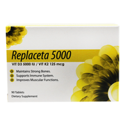 Replaceta Vit D 5000 IU Tabs 90S