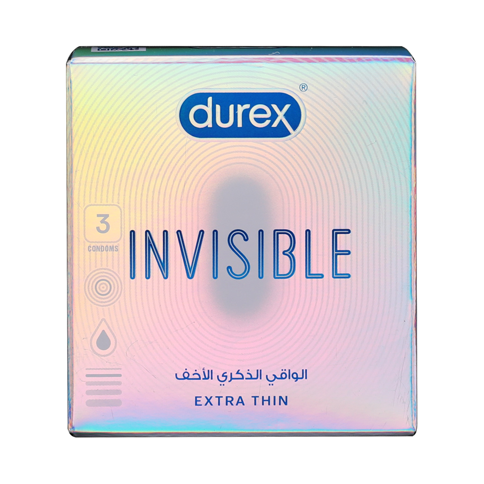 Durex Invisible Extra Thin Condoms 3S