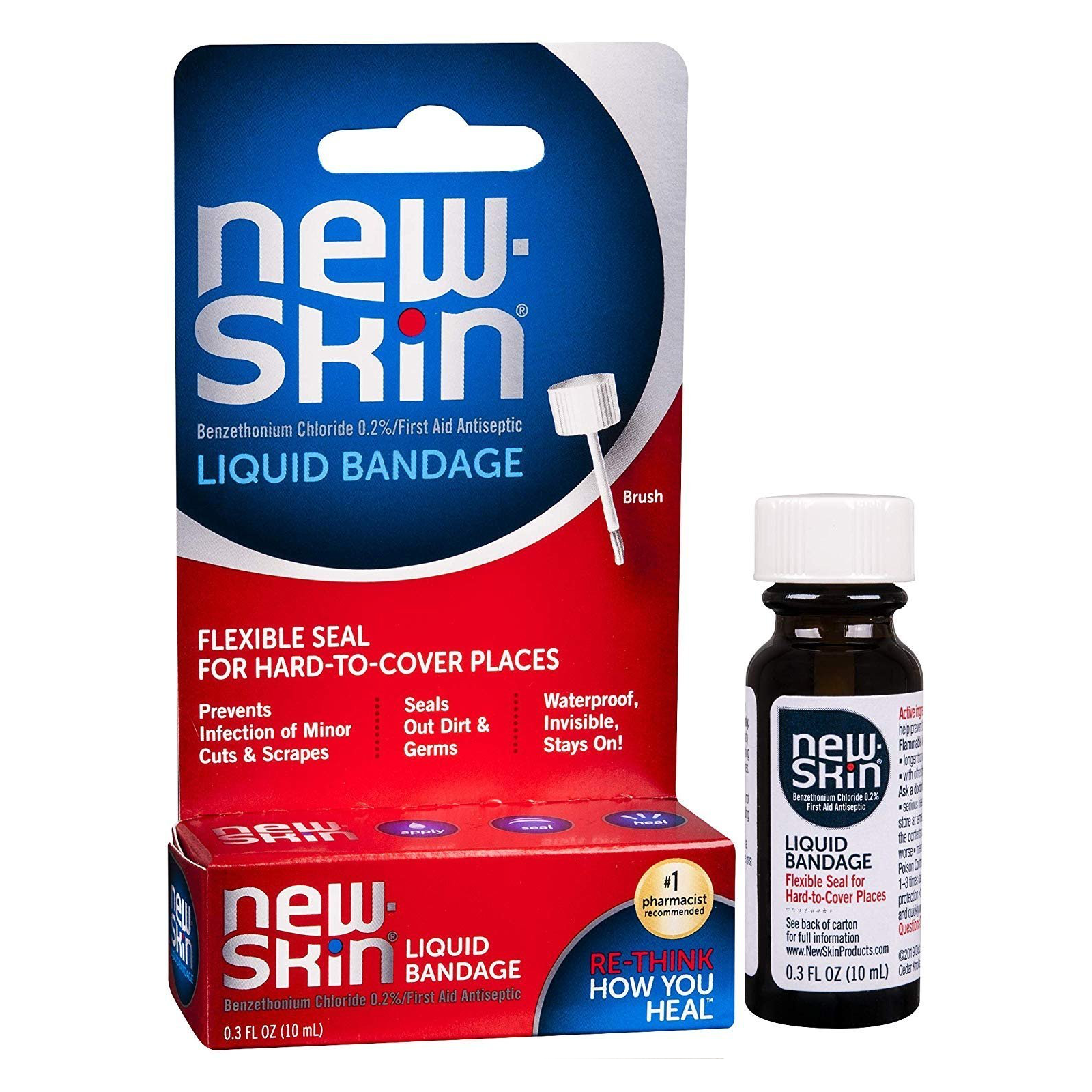 New Skin Liquid Bandage With Brush 10 mL