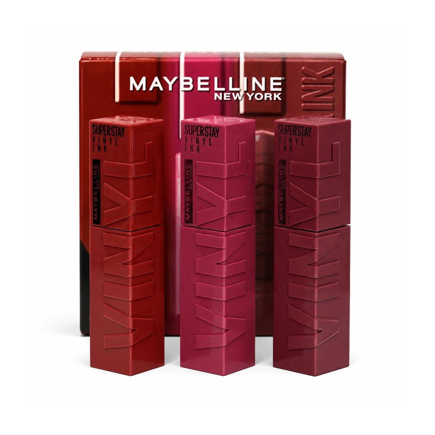 3X Super Stay Vinyl Lipstick Set