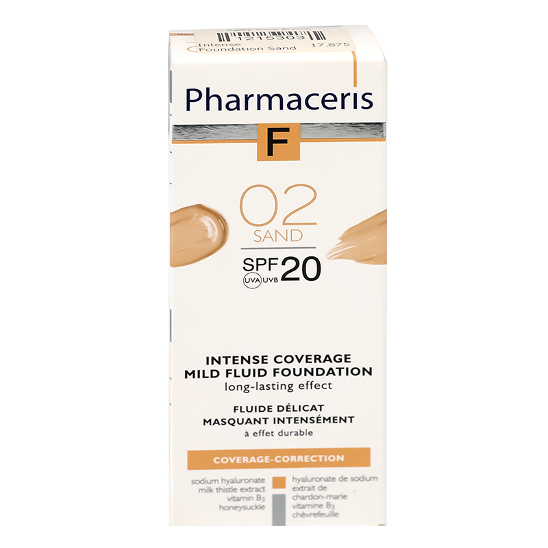 Pharmaceris F Intense Fluid Foundation SPF 20 - 02 Sand 30 ml 9166