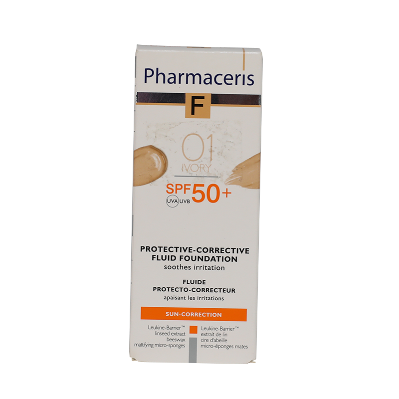 Pharmaceris F Protective Fluid Foundation SPF +50 - 01 Ivory 30 ml 9174