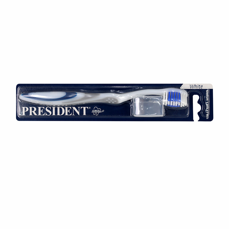 President White Toothbrush Medium 1 Pc