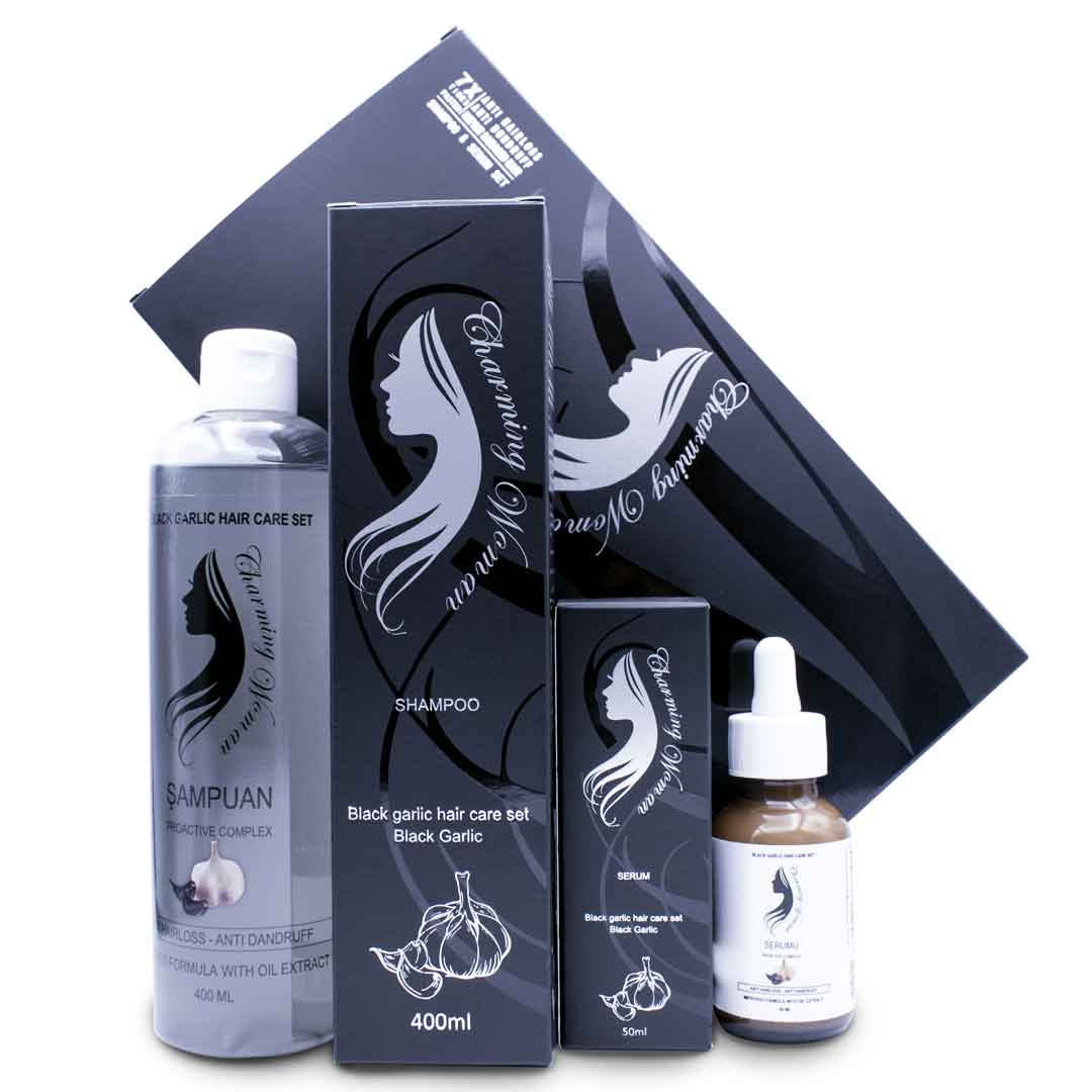 Charming Woman Black Garlic Hair Care Set