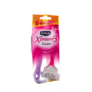 شيك اكستريم 3 شفرات حلاقة نسائية للبشرة الحساسة عرض 6+2 قطعة 