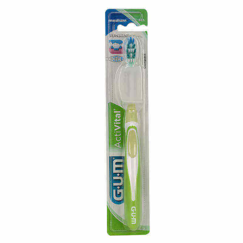Butler Gum Activital Compact Toothbrush Medium 1 Pc 583
