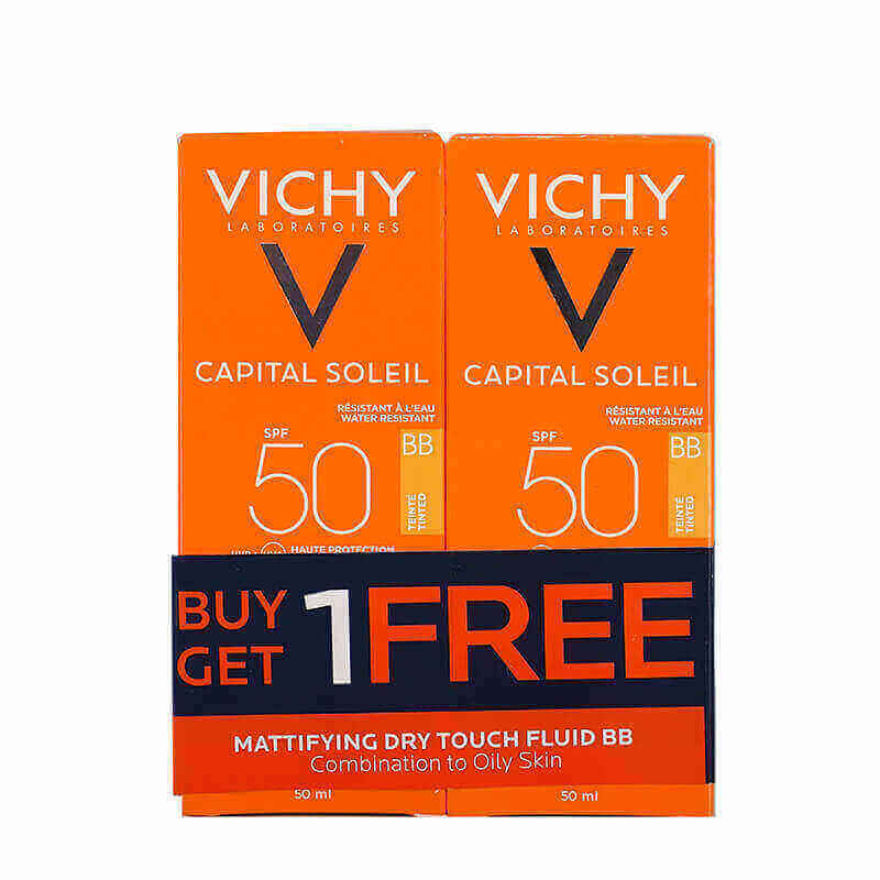 Vichy Capital Soleil BB SPF 50 Tinted Dry Touch Face Fluid Offer 1+1