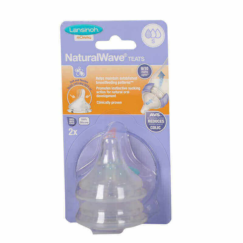 لانسينو حلمة سيليكون بتدفق بطئ 2 قطعة