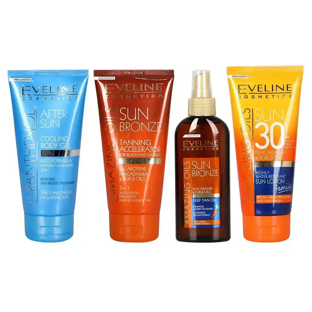 Eveline Summer Kit (Tan + Accelerator+ Sunblock+ Aftersun)